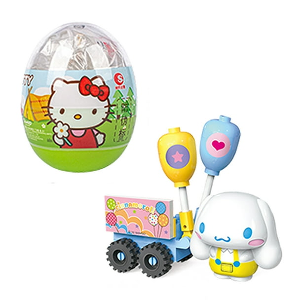 Figura de Anime de Hello Kitty Sanrio Gacha, My Melody Kuromi Cinnamoroll, juguete de cápsula