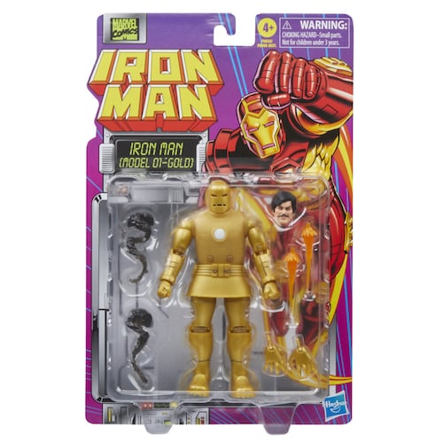 Figura de Acción Coleccionable Iron Man Armadura Dorada Marvel Legends de Hasbro