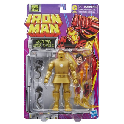 Figura de Acción Coleccionable Iron Man Armadura Dorada Marvel Legends de Hasbro