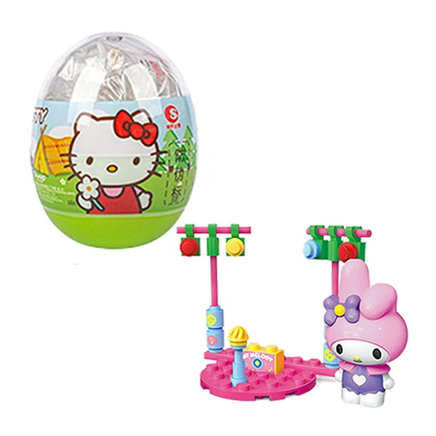 Figura de Anime de Hello Kitty Sanrio Gacha, My Melody Kuromi Cinnamoroll, juguete de cápsula