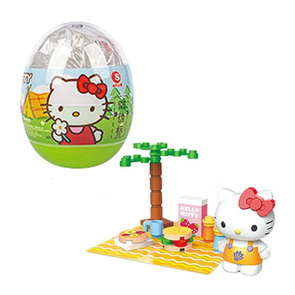 Figura de Anime de Hello Kitty Sanrio Gacha, My Melody Kuromi Cinnamoroll, juguete de cápsula