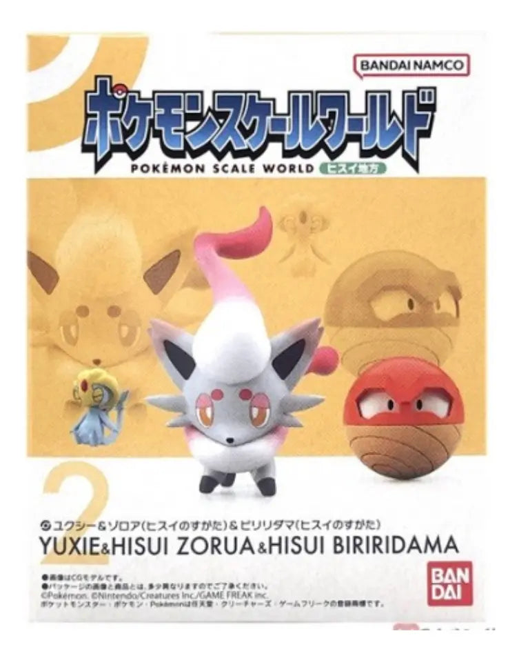 Uxie Zorua Y Voltorb - Pokemon: Scale World Bandai Set Hisui