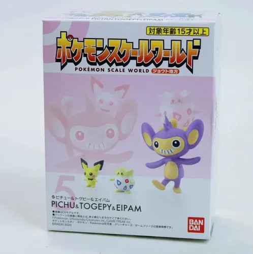 Pichu y Togepi & Eipam- Pokémon Scale World