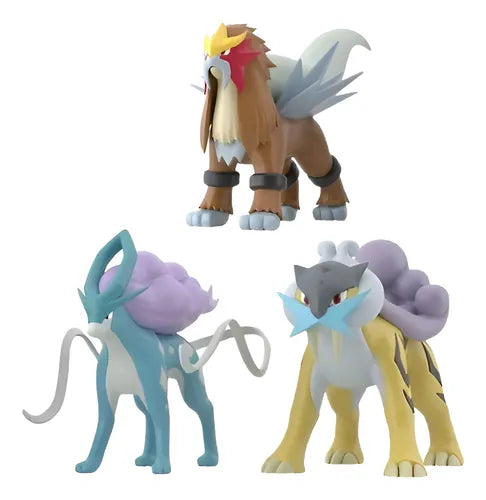 Raikou, Entei y Suicune - Pokémon Scale World