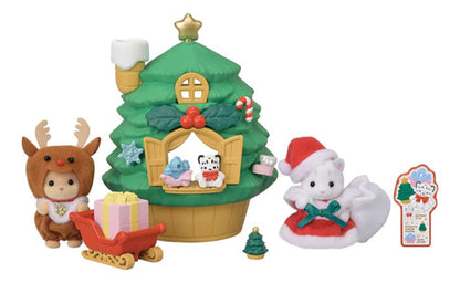 Sylvanian Families: Baby Set Casa Del Árbol De Navidad
