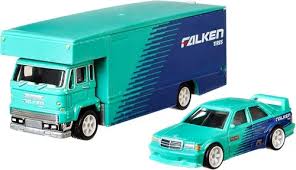 Hot Wheels Premium Team Transport #10 - Mercedes-Benz 190E - Fleet Flyer